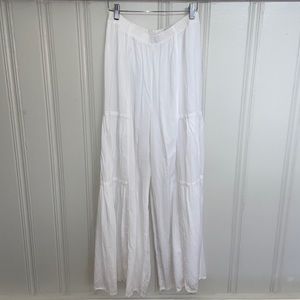Super Wide Leg White Pants